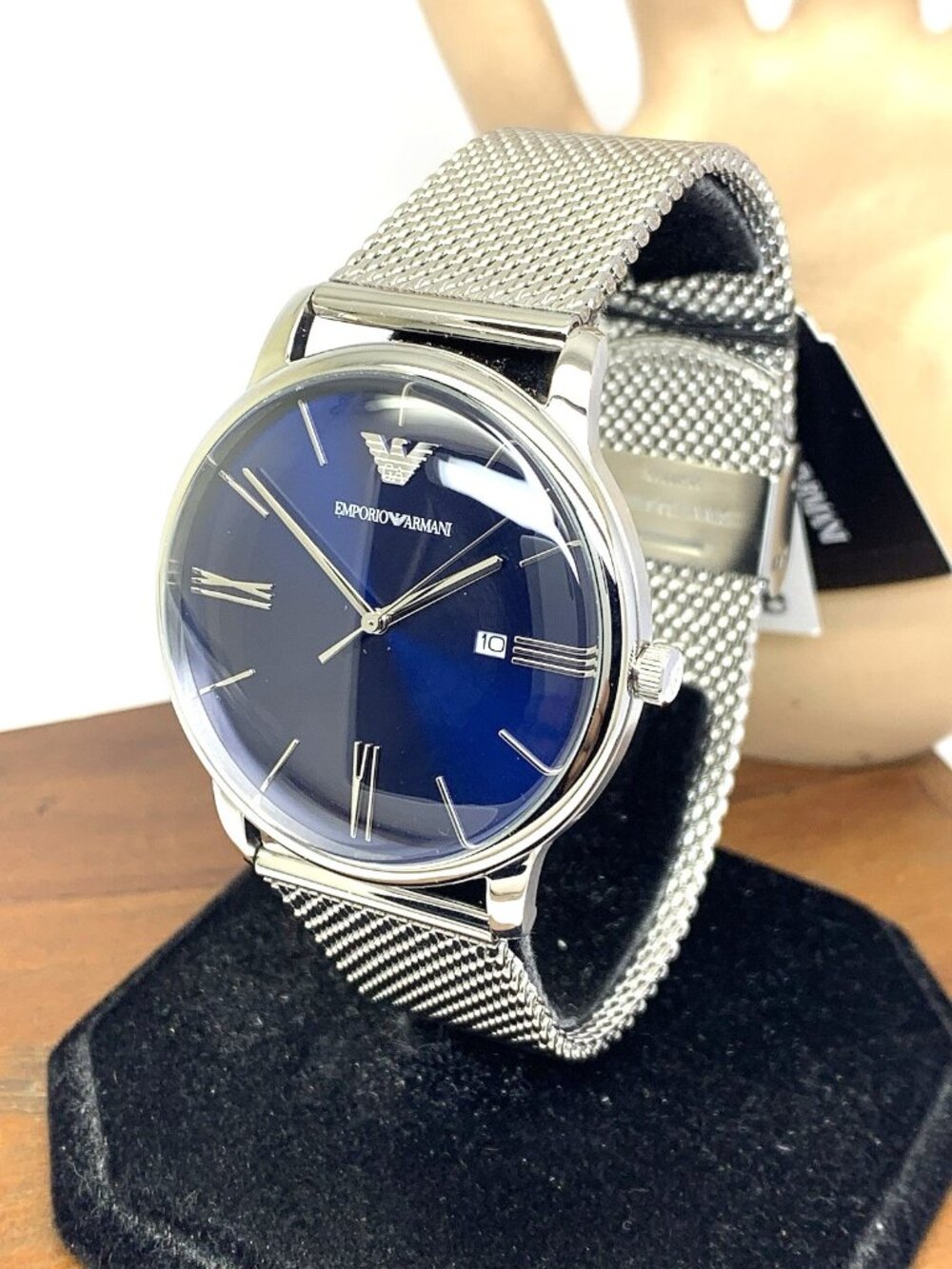 Emporio Armani Men's Watch AR11571 Quartz Blue Dial Silver Stainless Steel 42mm